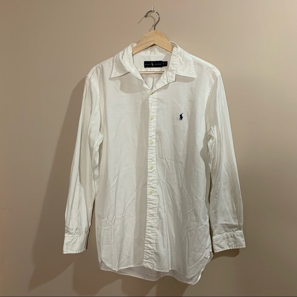 White Ralph Lauren Button Up Size 16 - Picture 1 of 3